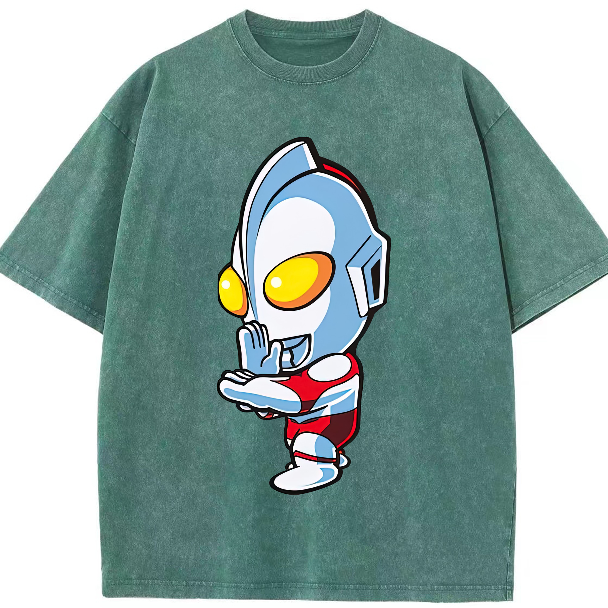 （画像用） ウルトラマン Ultraman 綿100% ヴィンテージ風 半袖Tシャツ（フロントプリント）